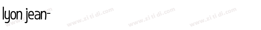 lyon jean字体转换
